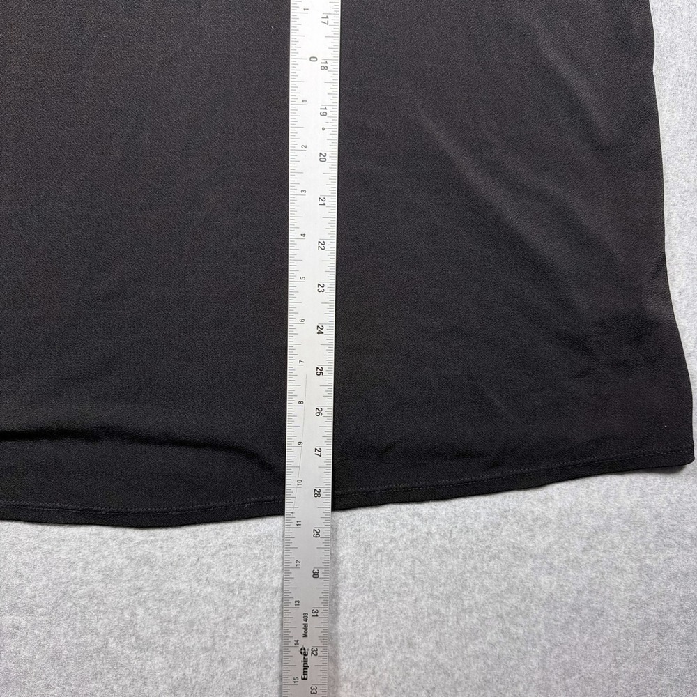 C Est. 1946 Black Crochet Lace Neck Short Sleeve Top Plus Size 22/24W - Picture 4 of 9
